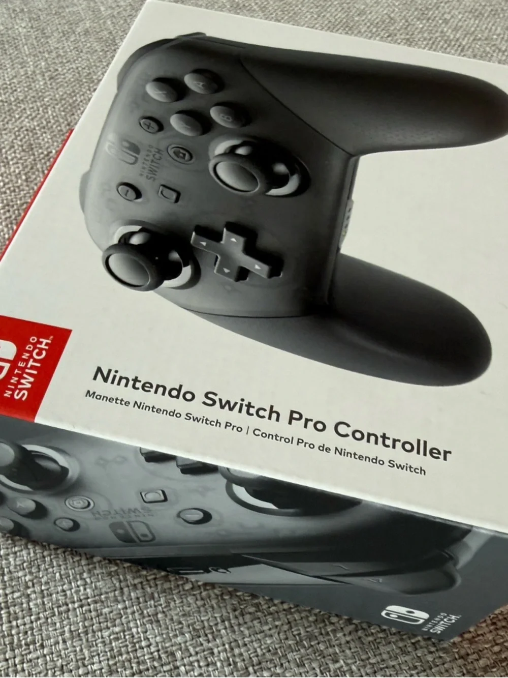 Nintendo Black Pro Controller with Textured Grips